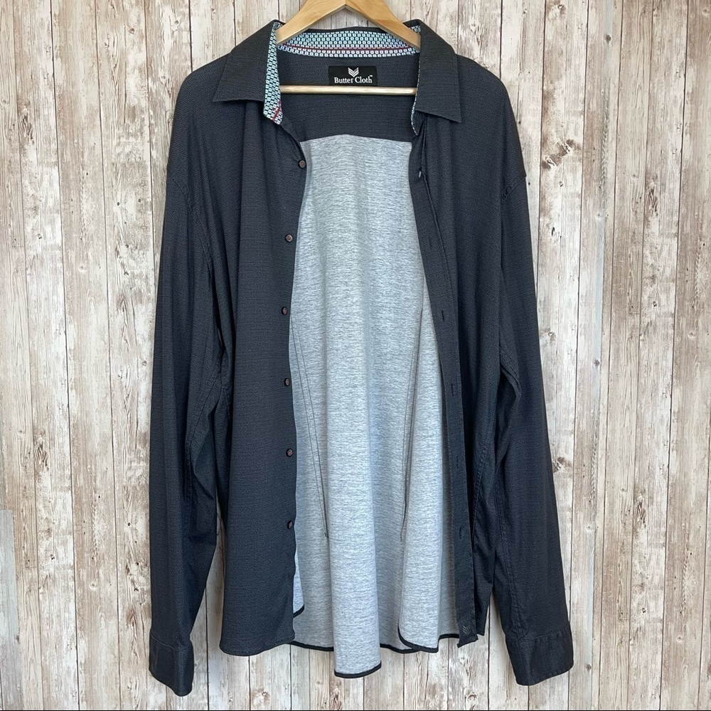 Butter Cloth Long Sleeve Button Front Top Size 2XL Men - Picture 2 of 9